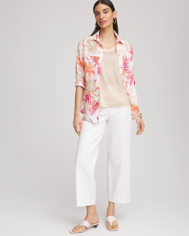 Touch of Cool Jersey & Satin Tank Top - image 2